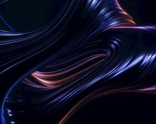 流动炫彩线条抽象艺术图