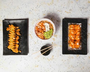 日式美食拼盘展示