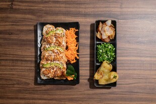 日式美味寿司与配菜拼盘