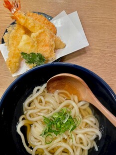 日式拉面配天妇罗美食