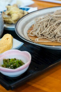 日式荞麦面套餐美食展示