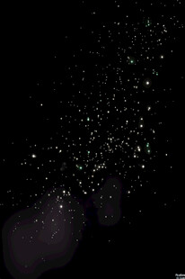 梦幻星空粒子特效画面