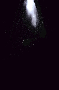 夜空中的神秘光束
