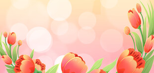 春日烂漫郁金香背景图