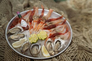 海鲜拼盘 美味诱人的佳肴