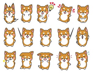 矢量卡通萌犬图片