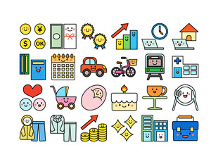 多彩生活相关图标集合