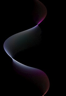 炫彩流动曲线抽象背景图