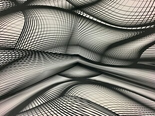 黑白线条抽象纹理图案