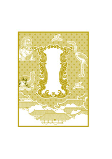 古典金色花纹装饰图案