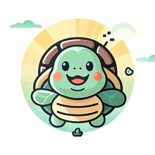 乌龟卡通简笔画