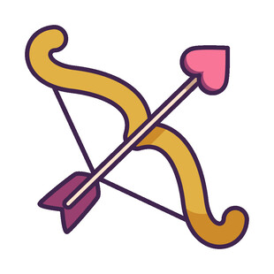 爱心弓箭图标