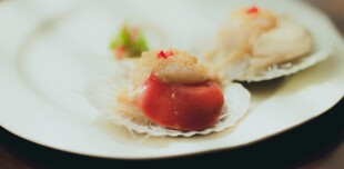 精致扇贝美食摆盘