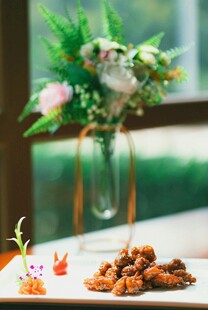 精致摆盘的美味菜肴