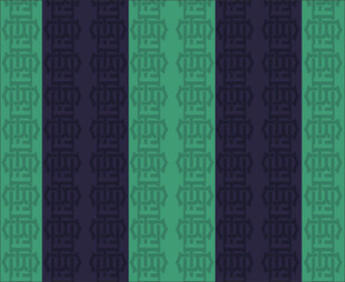 蓝绿相间几何条纹图案