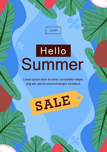 夏日促销海报