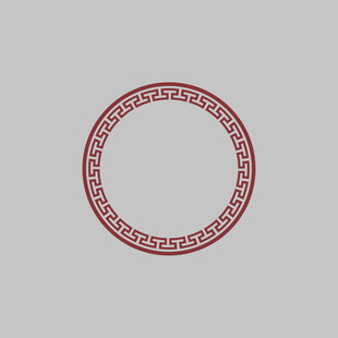 中式传统圆形花纹图案