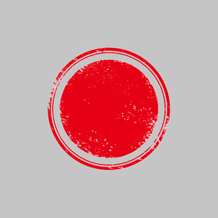 红色圆形印章图案
