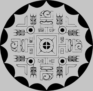 神秘古老图腾图案