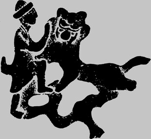 驯兽师与猛兽互动瞬间
