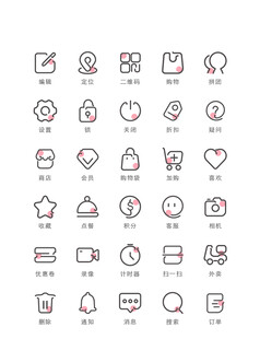 可爱食物图标集合