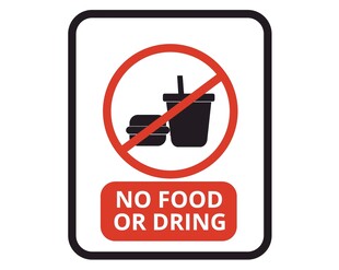 禁止饮食标志