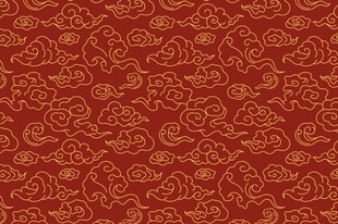 红色中式花纹图案背景