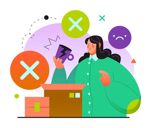 商务女性插图
