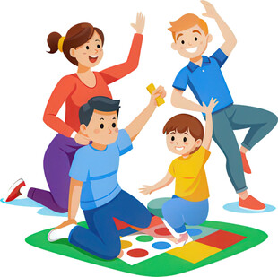 家庭亲子欢乐拼图时光