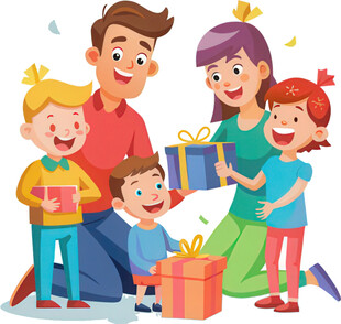 家庭欢乐庆生时刻