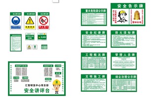 华西安全标识牌合集
