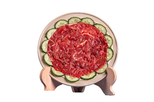 鲜切牛肉盘 色泽诱人