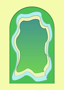 拱形绿地景观设计图