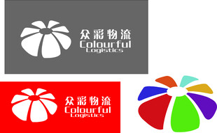 众彩物流logo