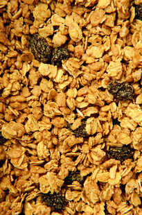 美味谷物麦片特写