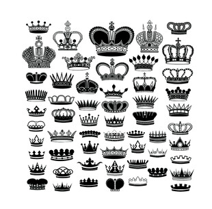 多样皇冠图案集合