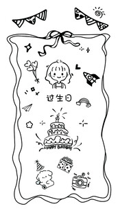 生日派对海报