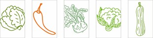蔬菜线条绿色广告