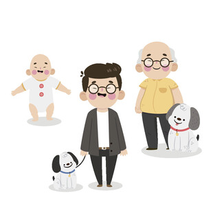 人生不同阶段的形象