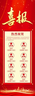 高考状元榜喜报展架易拉宝