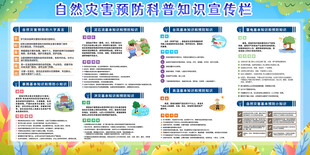 自然灾害预防科普知识宣传栏
