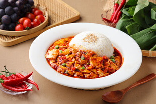 麻辣豆腐 米饭
