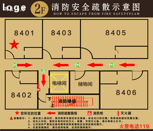 消防疏散图