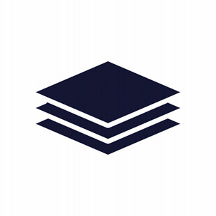 三层堆叠方形图标