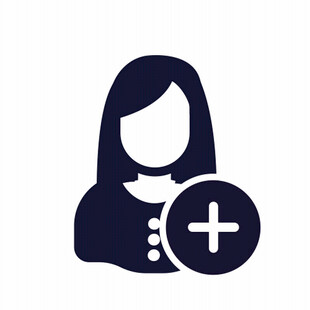 添加女性用户图标