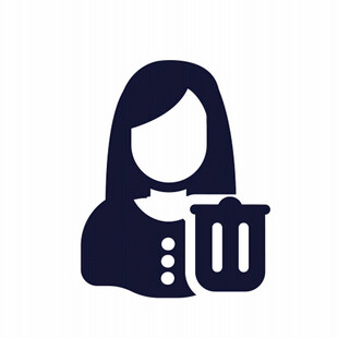 女性持啤酒图标