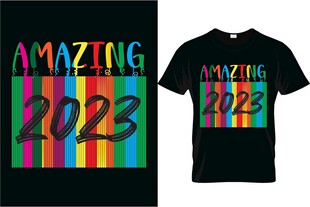 2023多彩T恤设计图案