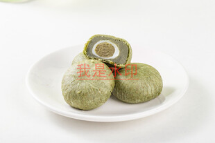 抹茶豆沙糯米卷