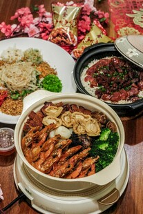 丰盛中式菜肴美食展示