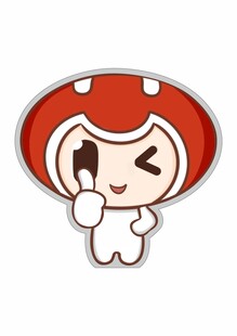 俏皮蘑菇卡通形象